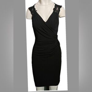 Julian Joyce Mandalay Elegant Black Draped Evening Dress - NWOT